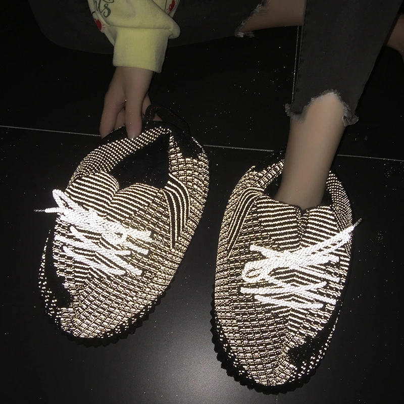 yeezy reflective slippers