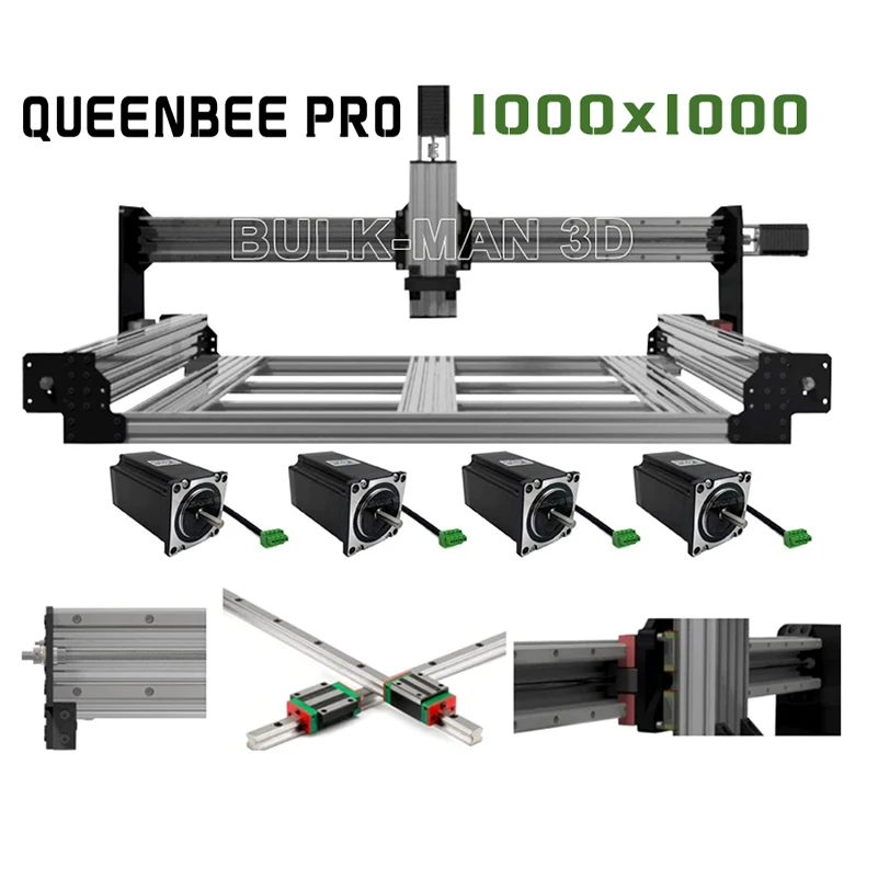 QueenBee PRO CNC Aluminum Plates Precise Laser Cutting Plate Set for Wood Router 