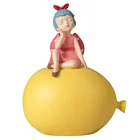 Money Gift Creative Anime Pink Girl Coin Money Box Resin Piggy Bank For Kids Gift