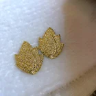Earring Gold Earrings Plated Earrings Trendy Leaf Women 2021 Fashion Earring Gold Plated