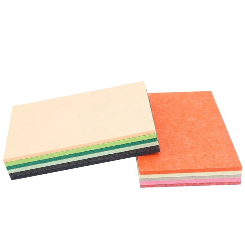 100% PET felt polyester fiber acoustic panel mute flame resistant wall acoustic panel sheet manufacture