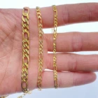 Sterling 2021 Wholesale Cheap Price Women Thick Sterling Silver Figaro Chain