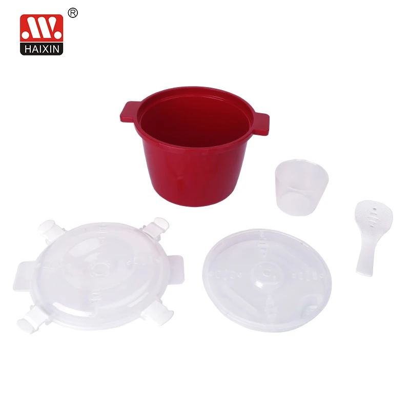 Haixing Plastic High Quality Microwave Steamer Cooker Cup for Microwave Oven Cooking Rice Noodle 14422