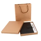 School Business Gold School Custom Logo A5 Soft Cover Gift Set Business Notebook
