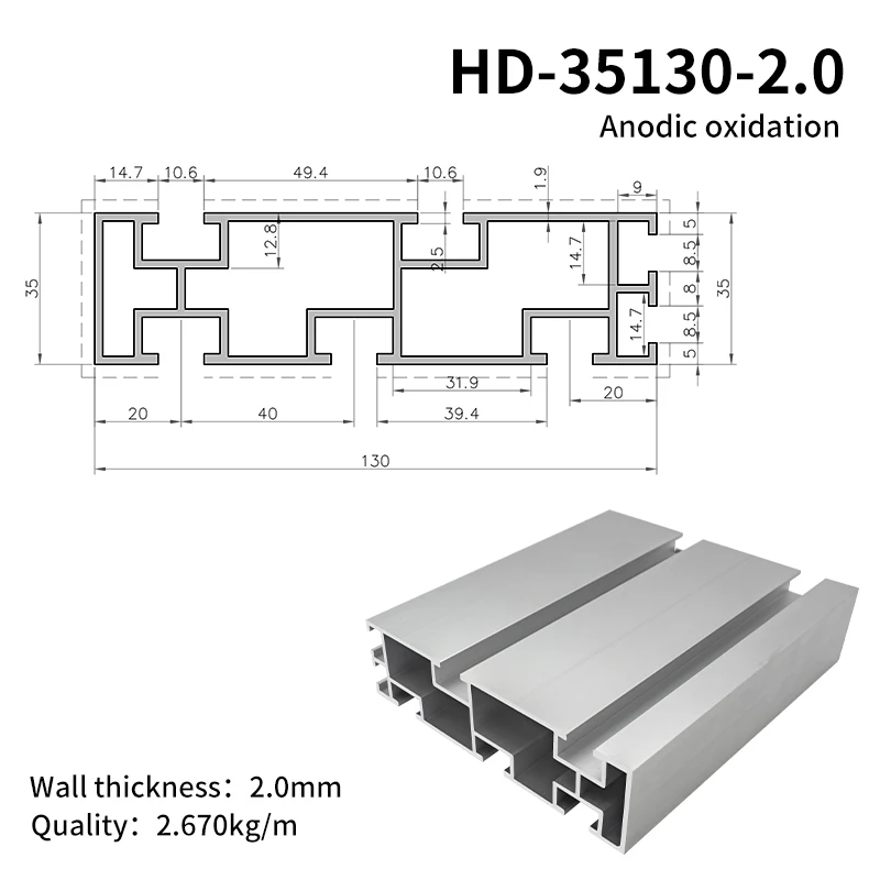 35130 Industrial Extruded Aluminum Profile Edge protection Roller 2.0thick Assembly Line Roller Edge protection Aluminum Profile supplier