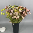 Rose Amazon Hot Sale Rose Pink Silk Peony Bouquet Artificial Flowers Cheap Flowers For Home Wedding Decorative Flowers