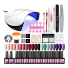 Polish COSCELIA 2021 Beginner Gel Polish Set 36W Lamp Nail Tools