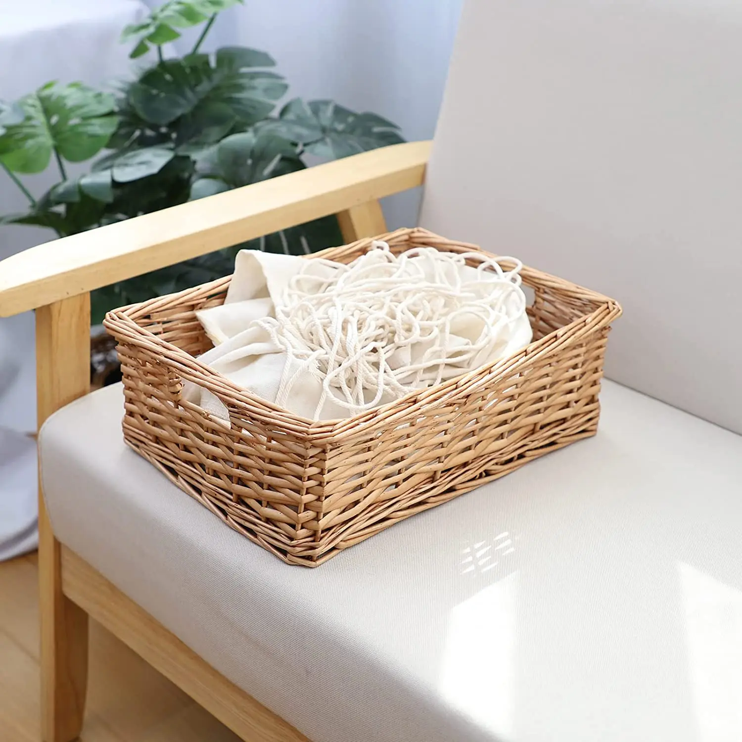 Organizer Kitchen Utensils Storage Basket Stand Woven Picnic Woven Basket Homme