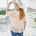Blouse Cross-border Plus Size Women's Wish2021 Summer New Product Elegant Blouse Fat Mm Blouse