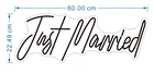 Gift Just Married Wedding Room Background Table Desk Love Valentine's Day Gift Decorative Flex Led Neon Signage