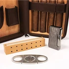 Case Accessory Set Cigar Cohiba Cigar Accessories Set Leather Cigar Case