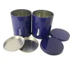 Metal Jars Packaging 500ml Round Metal Store Jar Empty Metal Canister Packing For Candy Tincan Round Tea Box