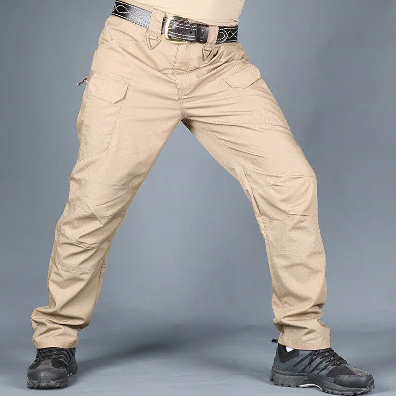 Men Waterproof Breathable Tactical Pants Hiking Outdoor Trekking Cargo Trousers