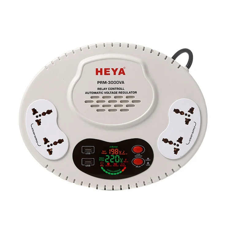 Home Portable Socket Type 1kva Voltage Regulator / AC Automatic Socket HEYA 220V Stabilizer Price