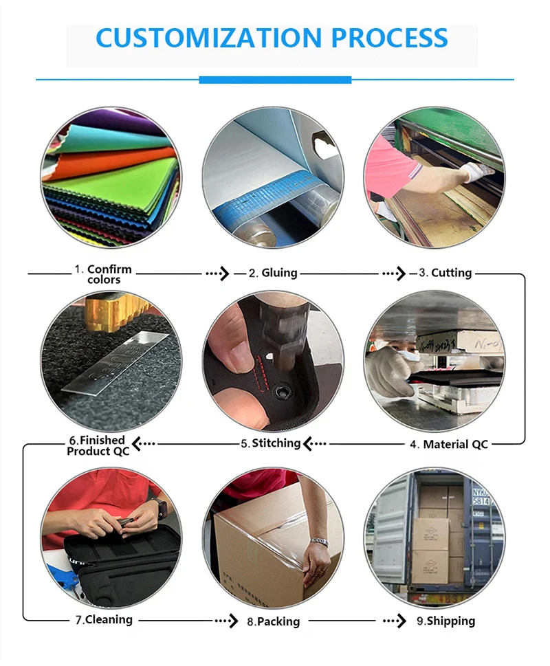 Manufactory Custom Logo Large Capacity Protective Travel Shockproof Zipper Carrying Tool Eva Bags & Cases With Foam Insert supplier