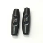 Black Button Fashion Custom 3cm 4cm 5cm Plastic Overcoat DIY White Black Horn Toggle Button For Garment Accessory