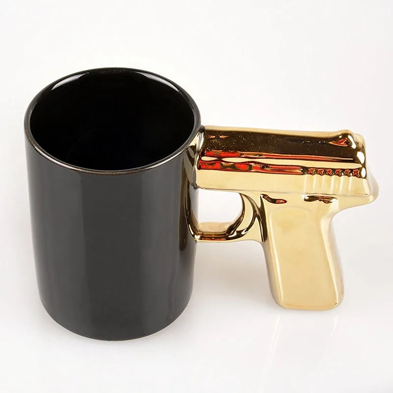 gun ceramic mug