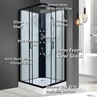 Special Hotel Hydro Massage Special Shower Cabin With 2 Sliding Door And Shower Tray