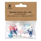 10mm Multicolor Square Wood Beads Bulk Wood Beads Colored With 3mm Large Hole