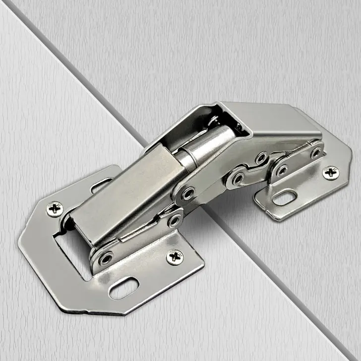 Inch Degree Punch Free Cabinet Frog Hinge Concealed Bridge Spring