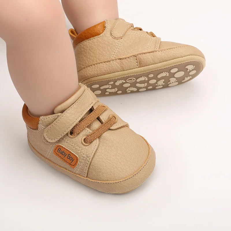 202 Hot Selling High Quality Soft TPR Anti-slip Outsole Babies Toddler Boy Shoes Prewalker Shoes for Boys details