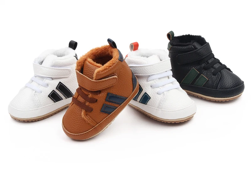 Factory Direct Winter High Quality Add Plush Warm Baby Toddler Boy Shoes Soft TPR Outsole 2023 factory
