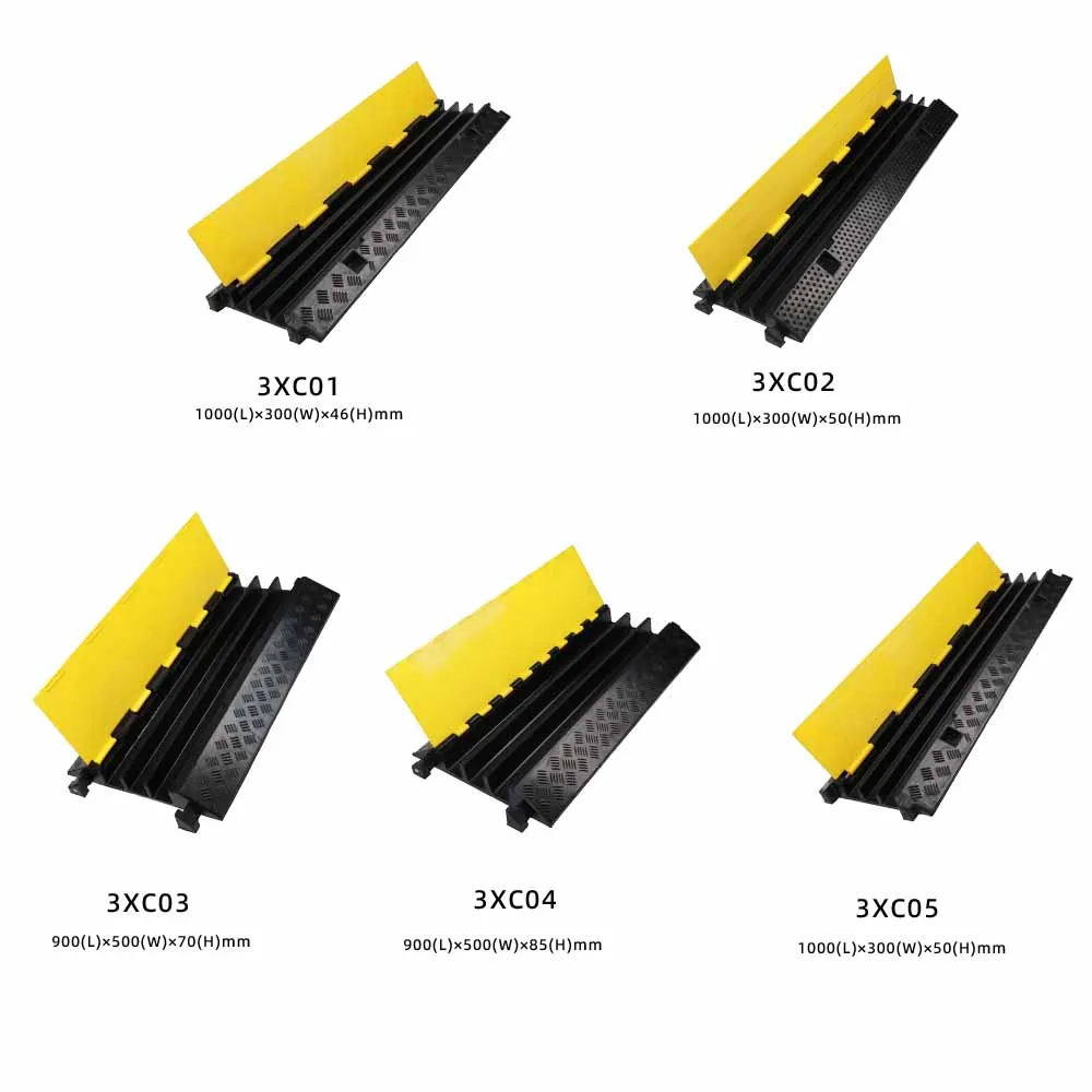 Drop Over 3 Channel Rubber Cable Protector Ramp factory