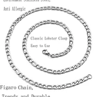 Stainless Steel Stainless Steel Figaro Chain Necklce
