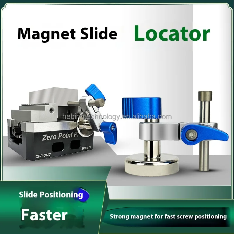 Self Centering Vice Vise Magnet Locator Positioner CNC Workpiece Locator Auxiliary Parallel Magnetic Suction Auxiliary Vise Vice