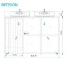 Room Clean Room Portable Modular Design Customizable Clean Booth Clean Room For Laboratory