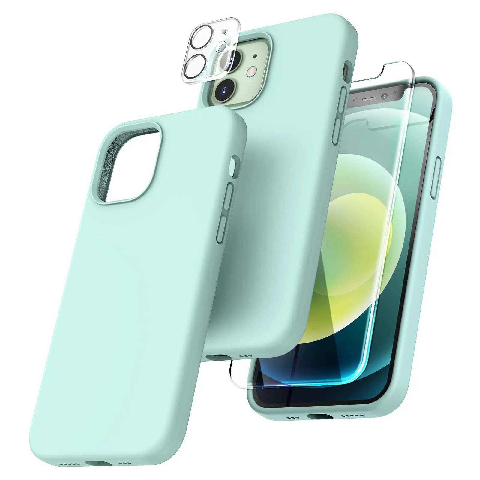 360 Full Body Tempered Glass Screen Protector Phone Case Cover For