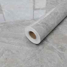 DUUEIHHUER High Gloss White Marble PVC Wallpaper Water-Resistant Wallpaper Rolls Kitchen Backsplash Home Furniture Decoration