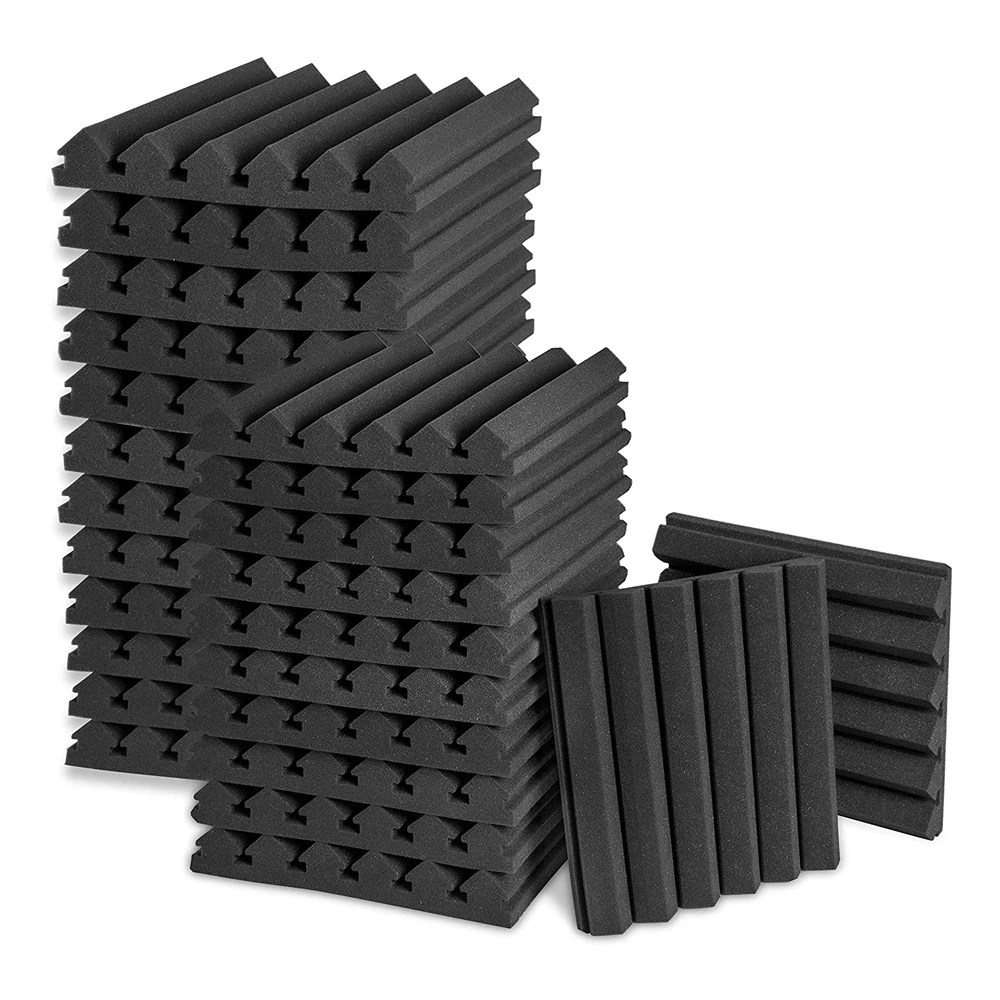 Acoustic Foam Office Studio Soundproof Mat Noise Reduction Harmless Sound Insulation Pad, 20pcs