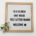 Amazon Hot Sale Handmade Crafts Felt Letter Board With Solid Wood Oak Frame For Farmhouse Home Decor