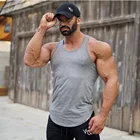 Stringer Gym OEM Service Cotton Stringer Gym Vest Bodybuilding Fitness Stringer Gym Sport Men's Tank Top