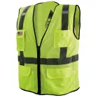 Mesh Economy Custom Printing High Visibility Heavy Duty Zippered Vest Hi Vis Mesh Vest
