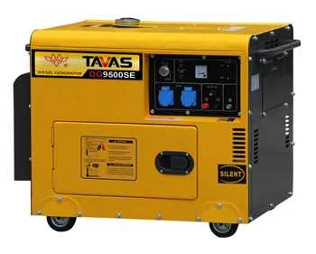 Generateurs diesel TAVAS 7KW Automatic start and stop portable silent diesel generator with wheels