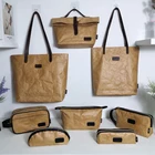 Handbag Custom Tyvek Set Cosmetic Bag And Handbag For Women