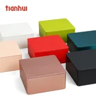 Tea Metal Tin Metal Box Square Storage Cookie Packaging Jewelry Tea Gift Tin Metal Boxes