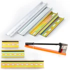 Din Rail High Quality Din Rail 35MM Width 7.5MM Height Of 1 Or 2 Meter M4 M6 Fixed Hole Industrial Steel Din Rail