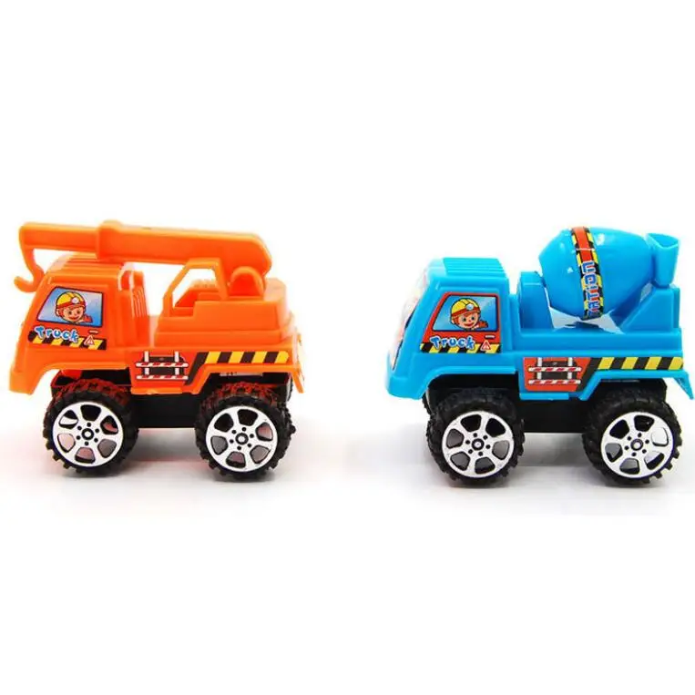 Wholesale Children's Mini Cars Small Plastic Toy Engineer Vehicles Playful Gift Cars in Stylish Numbers Bag Packaging