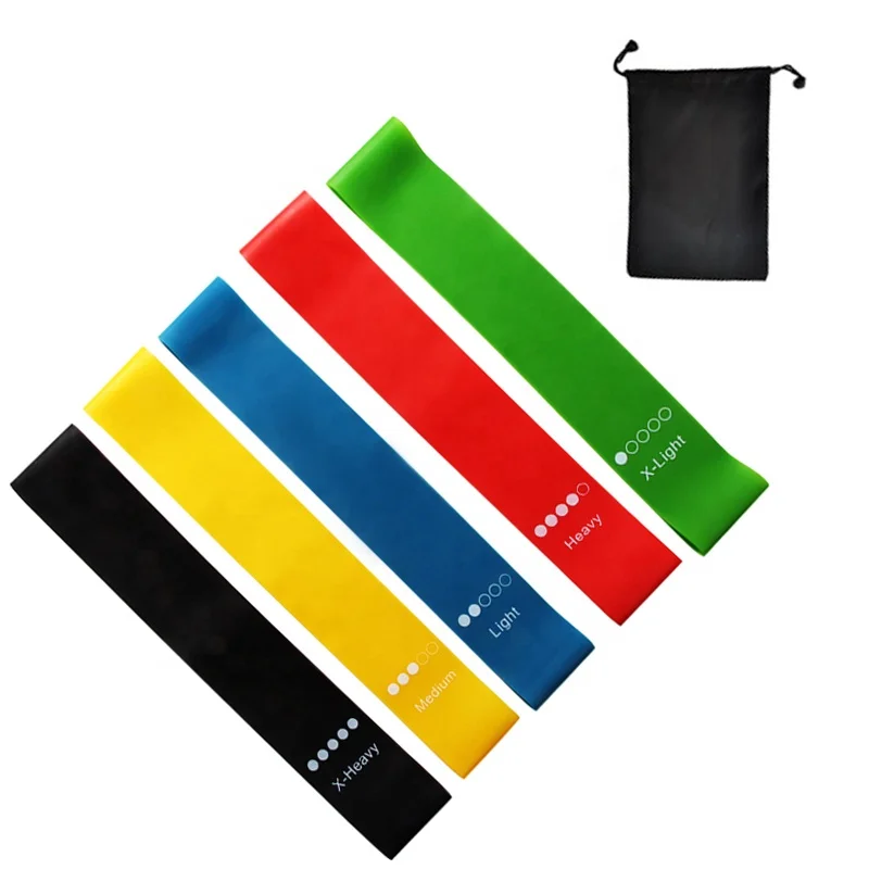 Hot Sale High Quality Natural Rubber Silicone Latex Elastic Resistance Bands Set Suitable for Home Fitness Band