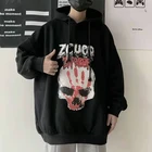Designer Skull Sweatshirt Anime Hoodies Men Oversized Sweater Hoodies Unisex Custom Logo