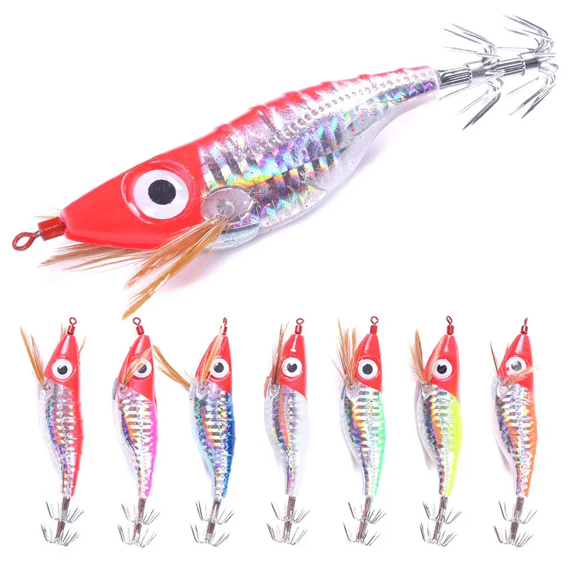 Topline 10Cm/9G Fishing Lure Hard Plastic Octopus Cuttlefish Luminous Squid Jig