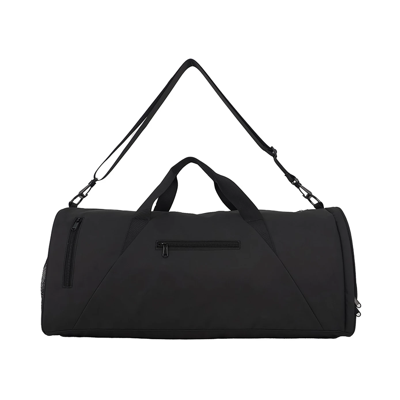 product custom logo large lightweight duffel bag foldable polyester travel luggage storage with strap fashion style-2