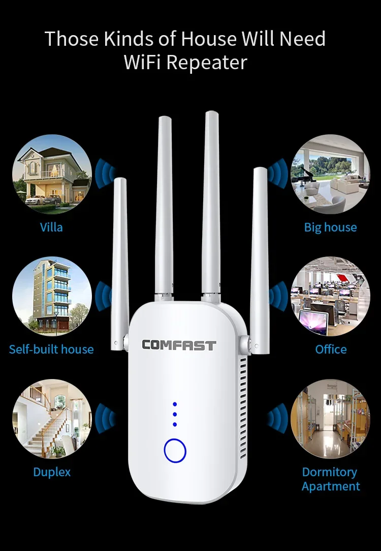 Comfast Oem Long Range Wifi Amplifier Cf Wr758ac Wifi Extender High