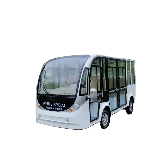 Comfortable and convenient three rows of eight seats enclosed sightseeing bus sightseeing bus