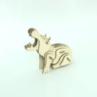 3d Puzzle 3d DIY Build Your Own 3d Hippo Animal Shaped Wooden Puzzle Jigsaw Puzzle