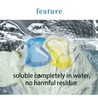 Yellow Detergent Laundry 15-25g Yellow And Blue Water Soluble Laundry Detergent Capsules