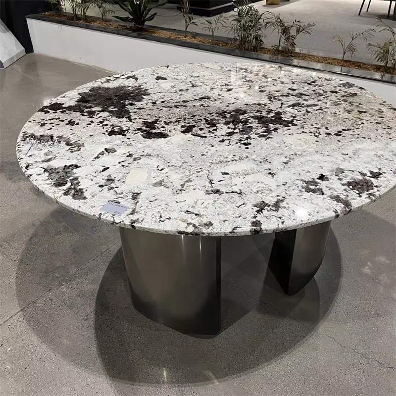 product luxury marble extendable modern customized size snow mountain coffee table for home living room and hotel decor-4